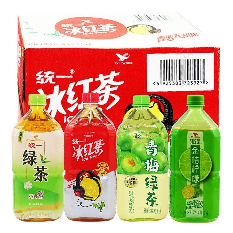 暢飲無限 統(tǒng)一綠茶茉莉味與冰紅茶等茶飲整箱批發(fā)，聚餐與日常備貨優(yōu)選